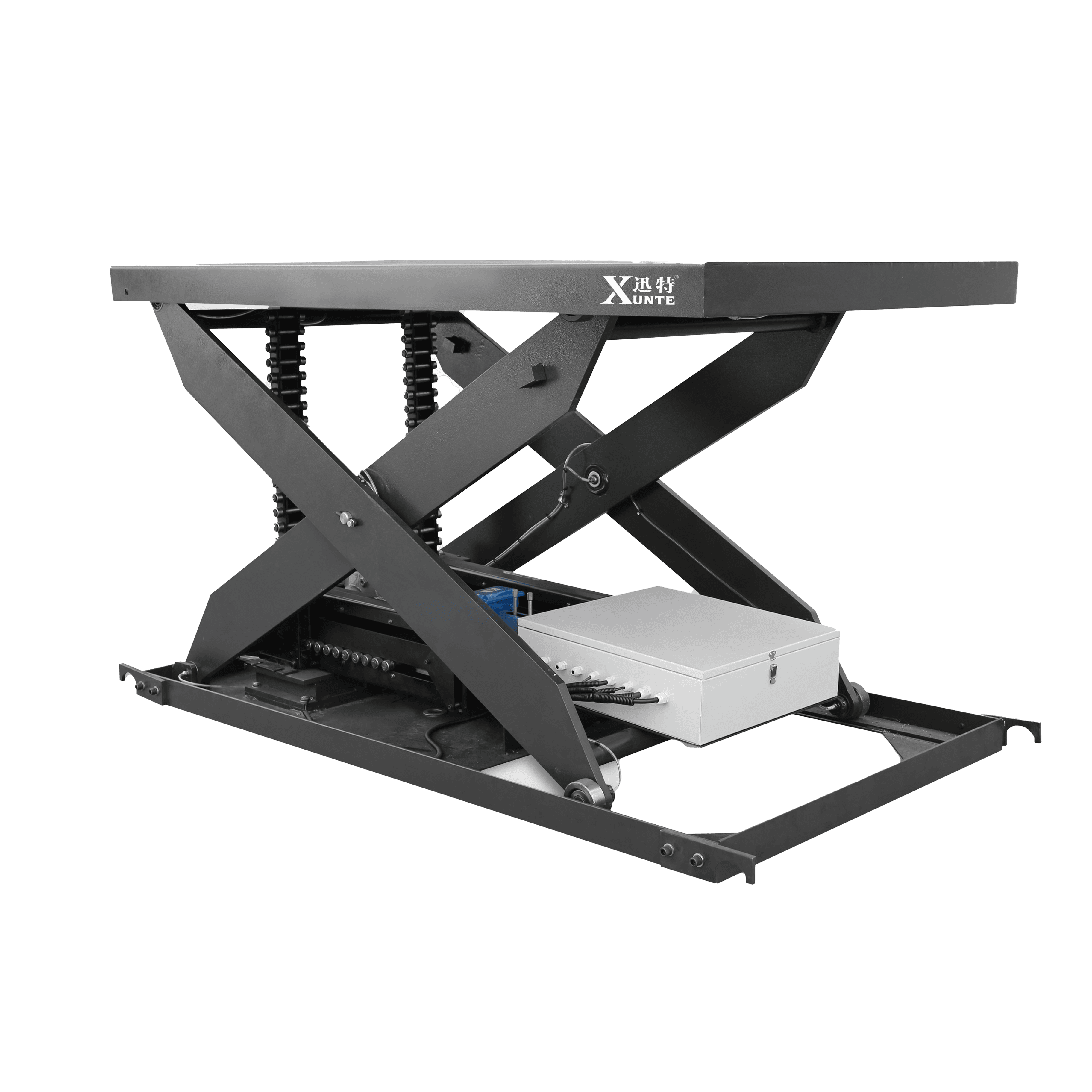 超低液壓升降平臺(tái)適用于生產(chǎn)車間貨物搬運(yùn)