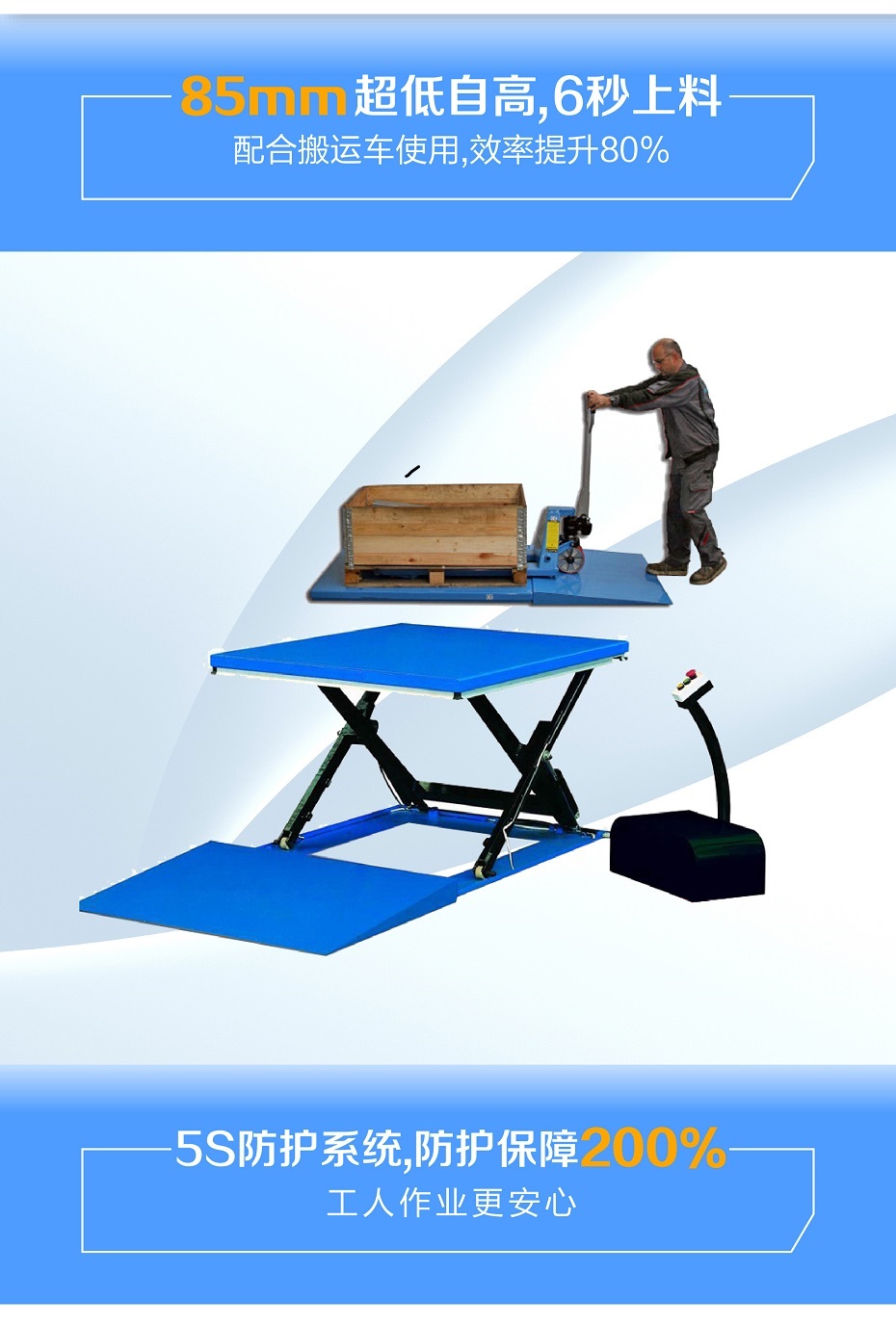 超低液壓升降平臺 超低液壓升降平臺